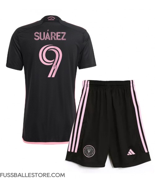 Günstige Inter Miami Luis Suarez #9 Auswärts Trikotsatzt Kinder 2024-25 Kurzarm (+ Kurze Hosen)